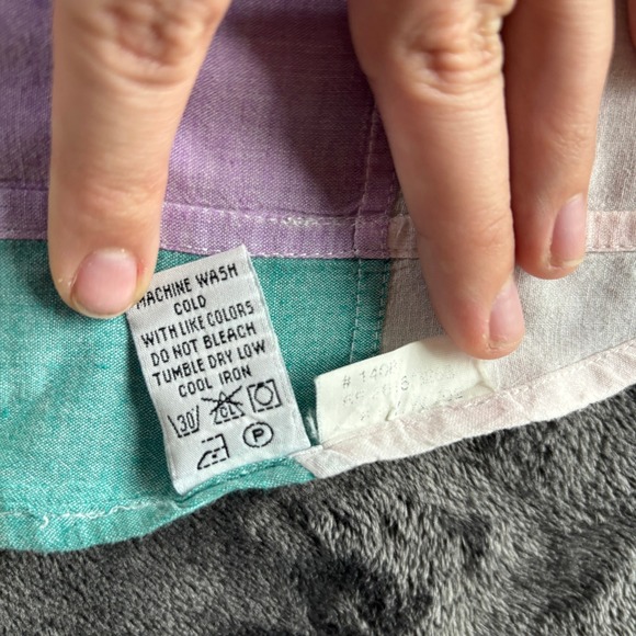 Vtg Orvis Mens XL‎ Patchwork Quilted Short Sleeve Button Up Shirt 100% Cotton - Picture 10 of 11